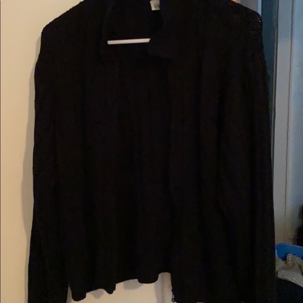 Zip down sweater